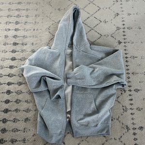 Womens John galt oversized zip up hoodie grey